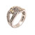 Sterling Silver and Gold Accent Ring from Indonesia 'Forever Mine'