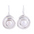 Sterling Silver Cultured Pearl Dangle Earrings from India 'Swirling Beauty'