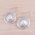 Sterling Silver Cultured Pearl Dangle Earrings from India 'Swirling Beauty'