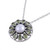 Peridot and Cultured Pearl Sterling Silver Pendant Necklace 'Peridot Petals'