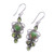 Peridot and Green Composite Turquoise 925 Silver Earrings 'Glittering Green'