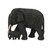 Teak Wood Elephant Statuette from Thailand 'Heading Home'