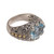 Handmade Sterling Silver and Blue Topaz Single Stone RIng 'Ornate Majesty'