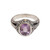 Amethyst Gold Accent and Sterling Silver Single Stone Ring 'Princess of Vines'