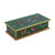 Reverse Painted Glass Butterfly Decorative Box in Emerald 'Butterfly Jubilee in Emerald'