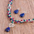 Multi Gem Beaded Necklace and Earring Set from Mexico 'Colorful Exuberance'