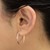18k Gold Plated Sterling Silver Hoop Earrings from Peru 'Eternal Gleam'