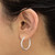 High-Polish 925 Sterling Silver Hoop Earrings from Peru 'Eternal Gleam'