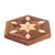 Handcrafted Star-Shaped Wood Puzzle from India 'Rhombus Star'