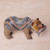 Colorful Polymer Clay Bear Sculpture 6 Inch from Bali 'Successful Grizzly'