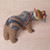 Colorful Polymer Clay Bear Sculpture 6 Inch from Bali 'Successful Grizzly'