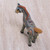 Handcrafted Polymer Clay Horse Sculpture 5.5 Inch 'Vibrant Horse'