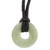 Apple Green Circular Jade Pendant Necklace from Guatemala 'Circle of Love in Apple Green'
