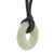 Apple Green Circular Jade Pendant Necklace from Guatemala 'Circle of Love in Apple Green'
