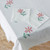 White Floral Cotton Table Linen Set from Guatemala 'Poinsettia Grace'