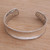 Sterling Silver Nature Themed Cuff Bracelet from Bali 'Reforestation'