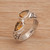 Teardrop Citrine and Silver Cocktail Ring from Bali 'Temple Tears'