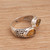 Teardrop Citrine and Silver Cocktail Ring from Bali 'Temple Tears'