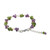 Beaded Amethyst and Peridot Bracelet from Thailand 'Chiang Mai Muse'