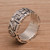 Men's Sterling Silver Wedding Band Ring from Bali 'Everlasting Romance'