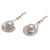 Sterling Silver and Cultured Pearl Dangle Earrings 'Marking Time'