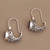 Ornate Silver Drop Earrings with Oval Amethyst Gemstones 'Eternally Elegant'