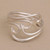 Artisan Crafted Wave-Like Sterling Silver Cocktail Ring 'Washed Ashore'