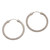 Sterling Silver Hoop Earrings with Woven Design 1.3 Inch 'Celuk Circles'