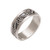 Sterling Silver Band Ring with Dot and Wire Motifs 'Punctuation Marks'