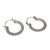 One Inch Diameter Sterling Silver Hoop Earrings 'On Rotation'