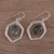 925 Sterling Silver and Labradorite Dangle Earrings 'Frozen Fire'