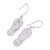 Sterling Silver Flip Flop Sandal Earrings from India 'Flip-Flop Time'