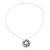 Circular Multi-Gemstone Pendant Necklace from India 'Charming Wheel'