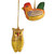 Five Animal-Themed Papier Mache Ornaments from India 'Animal Harmony'