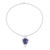 Sterling Silver and Lapis Lazuli Pendant Necklace from India 'Cobalt Charm'