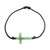 Cross-Shaped Apple Green Jade Bracelet from Guatemala 'Maya Faith in Apple Green'