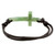 Cross-Shaped Apple Green Jade Bracelet from Guatemala 'Maya Faith in Apple Green'