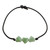 Jade Heart Pendant Bracelet in Light Green from Guatemala 'Maya Love in Light Green'