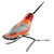 Hand Sculpted Ceramic Rufous Hummingbird Figurine 'Rufous Hummingbird'
