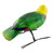 Hand Sculpted Ceramic Yellow Headed Parrot Figurine 'Yellow-Headed Parrot'