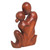 Hand Carved Romantic Suar Wood Statuette from Bali 'Love's Bond'