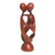 Hand Crafted Wood Family Statuette from Bali 'Family Spiral'