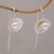 Sterling Silver Cultured Freshwater Pearl Drop Earrings 'Lily Glamour'