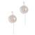 Sterling Silver Cultured Freshwater Pearl Drop Earrings 'Lily Glamour'