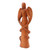 Hand Carved Balinese Suar Wood Angel Statuette 'Mother Angel'