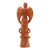 Hand Carved Balinese Suar Wood Angel Statuette 'Mother Angel'