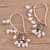 Cultured Pearl and Sterling Silver Dangle Earrings 'Pearl Melody'