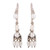 Cultured Pearl and Sterling Silver Dangle Earrings 'Pearl Melody'
