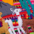 Hand Made Cotton Arpillera Decorative Mitts Featuring Llamas 'Llama Walk'