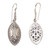 18k Gold Accent Sterling Silver Dangle Earrings from Bali 'Palatial Eternity'